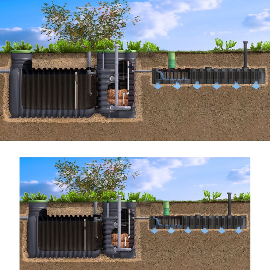 Depuradora sin Electricidad salida superior - Tienda Oceanis