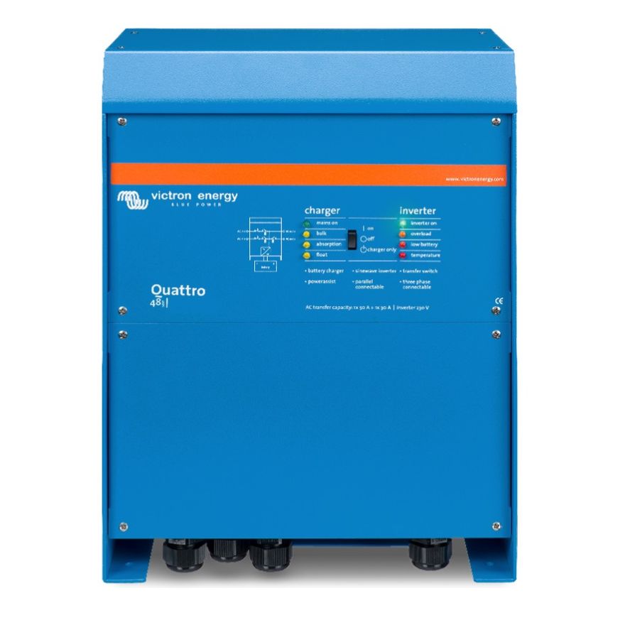 Inversor cargador solar Victron Quattro 48V: cómo dimensionarlo