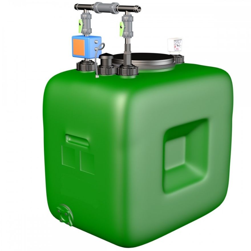 Depósito de agua potable con grupo de presión y arranque automático