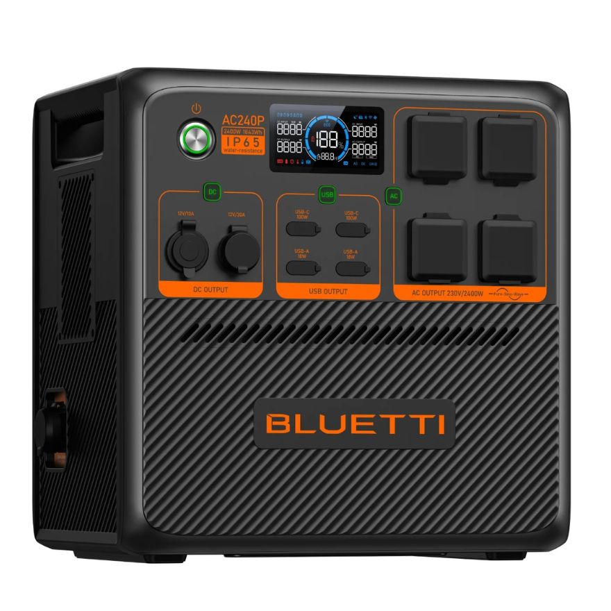 Generador portátil BLUETTI de 1.843 Wh y 2.400 W