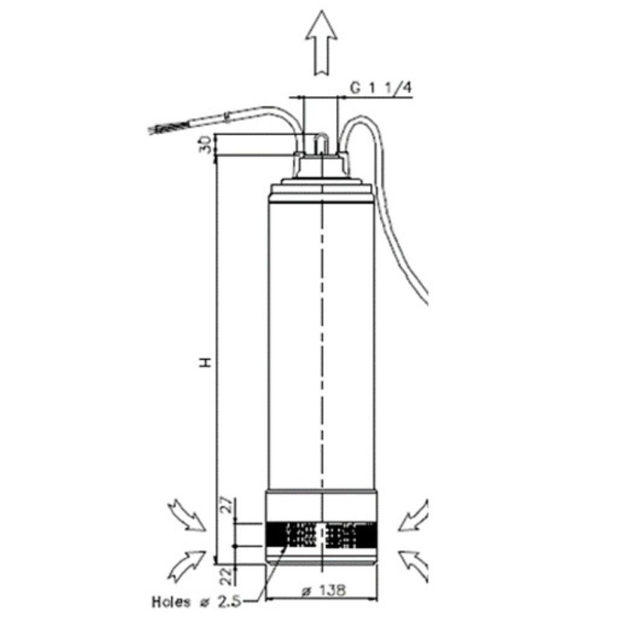 Bomba de agua sumergible - Tienda Oceanis